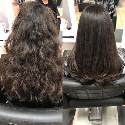 Haircut with blowdry