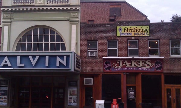 Downtown Northampton, MA. Directly adjacent the Calvin Theater, Jakes Restaurant and bus stop.