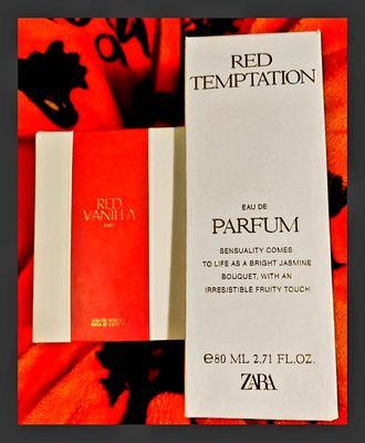 Zara Red Temptation (INCREDIBLY hard to find) and Zara Red Vanilla, which both smell DIVINE.