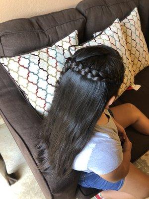 Love doing braids ... especially on little girls