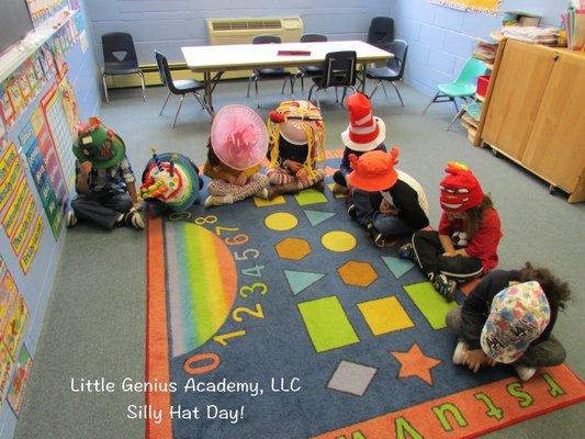 Silly Hat Day at Little Genius Academy.