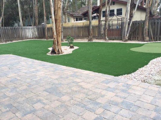 Artificial Turf and Pavers