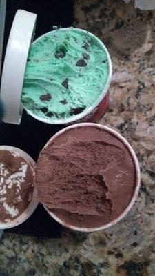 Chocolate with Hersheys Special Dark & Mint Chocolate Chip