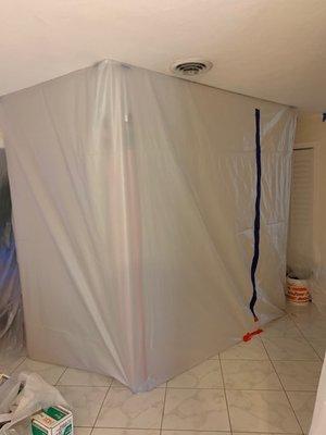 Containment Barrier - Mold Removal