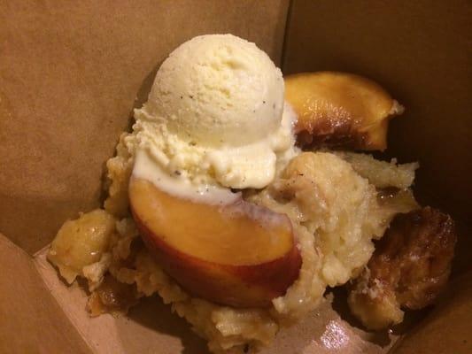 Peach cobbler