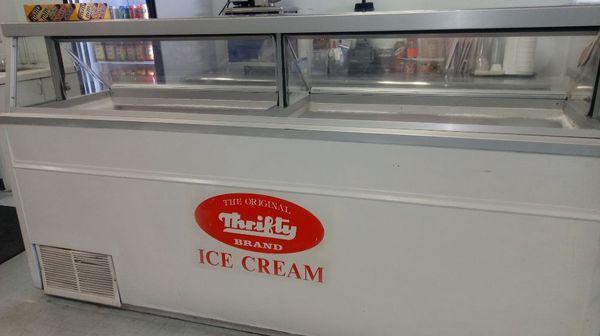 Large selection of thrifty ice cream