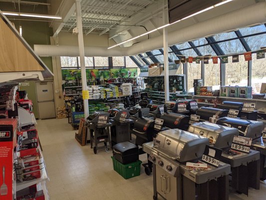 Outdoor cooking area in the northeast corner of the store