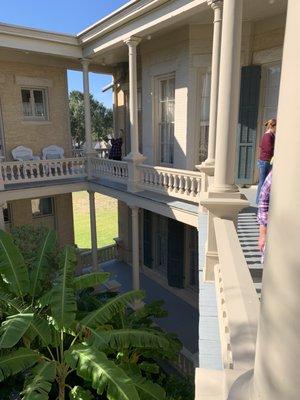 Backside of the Giddings Stone Mansion from Second story.