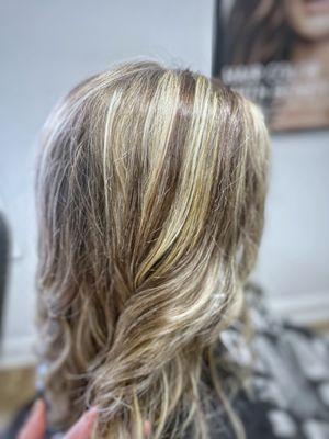 Aveda hair color salon in Fenton Michigan . Created by hair with Amanda Sheren