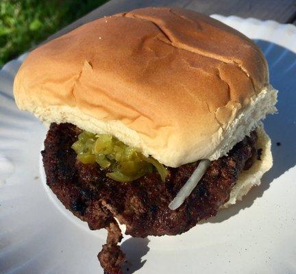 $3 burger at Flea Market