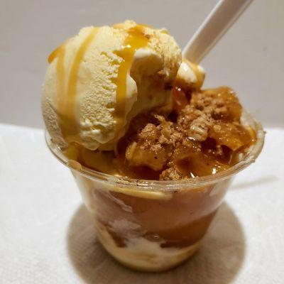 Peach Cobbler Sundae