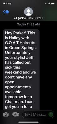 Unacceptable. Please cancel my membership immediately. I'll find another salon that will honor their commitments.