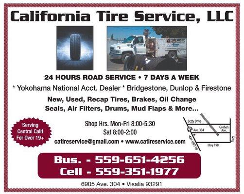 Selma Tires is Now California Tire Service