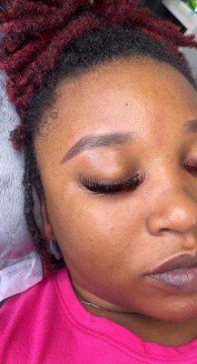 Brow wax with Brow Fill In