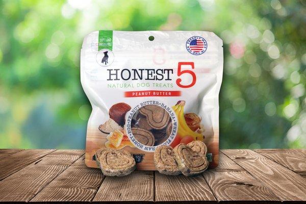 Honest5 peanut butter dog treats!