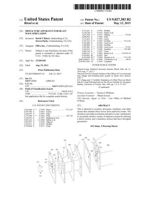 A patent for a blast waive simulator