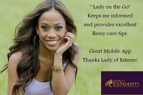 The Lady on the Go Mobile app will revolutionize the Remy industry!