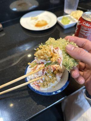 Lobster and shiso leaf