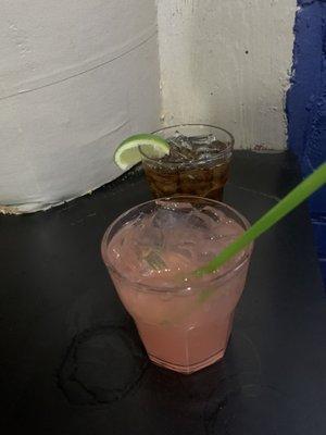 The watered Paloma & the infamous lime w/a Jack & coke.... How do you mess up a Jack & coke?