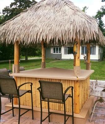 Tiki Hut Bar Cover - protected from the elements