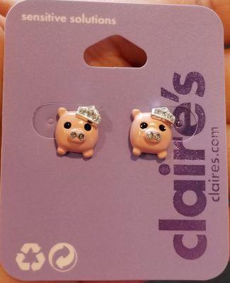 Princess Pig Earrings