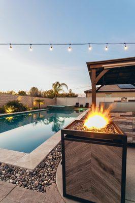 Pool and rocks