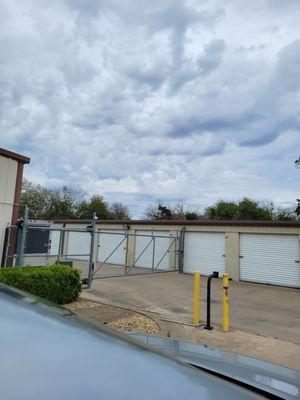 Entrance to the self storage facility.