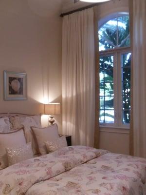 Custom Linen draperies by peristyle interiors