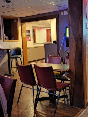 Dinning room off the bar