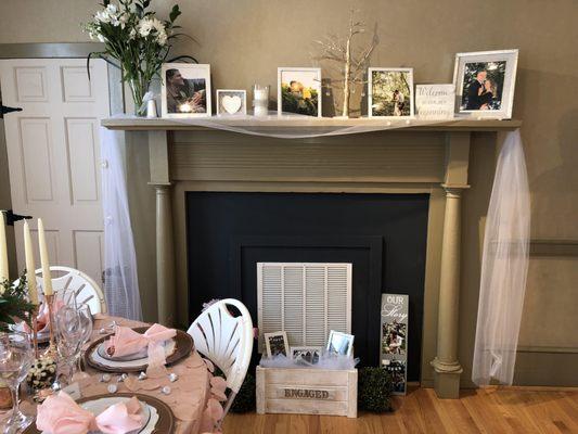 The mantels are idea for decorating