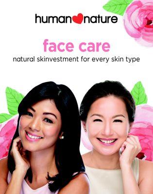 Beautify your skin, using only the natural products from Human Nature.