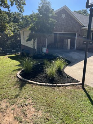 Flowerbed install