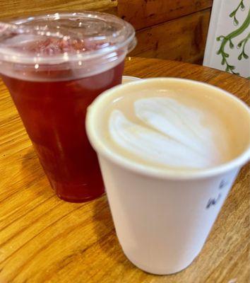 Elderberry tea & latte