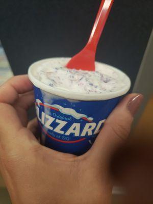 Mini cotton candy blizzard