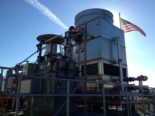 Patriotic HVAC equipment in San Francisco.