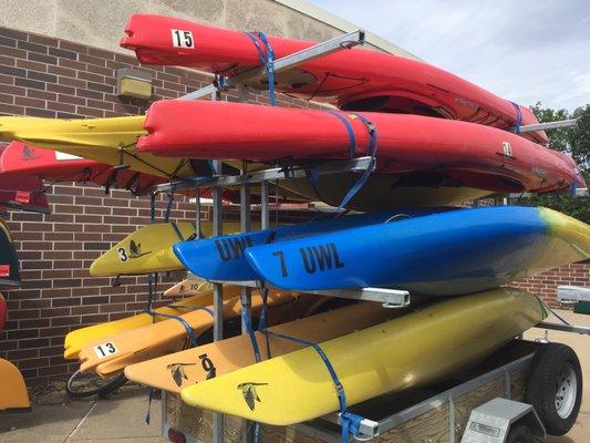 Current Designs Kayaks - General public: $18 per day $8 each additional day  UWL Students and members receive a discount