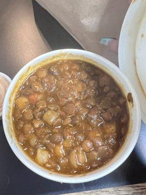 Organic lentil and chickpea soup