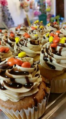 Reese Pieces cupcakes!