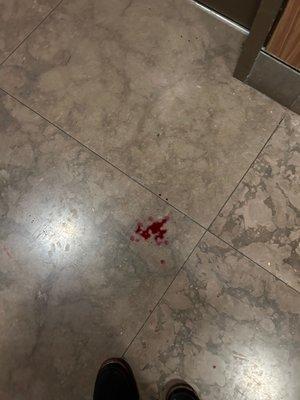 blood from the attack