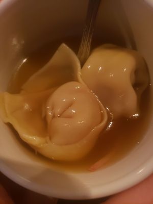 Wonton soup. Their wontons are perfect, not too thick or thin. The broth could use a little more flavor.