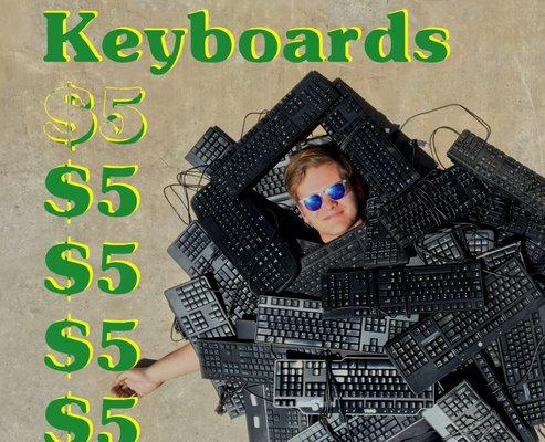 $5 keyboards for sale here!