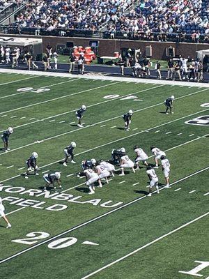 View from top bleachers