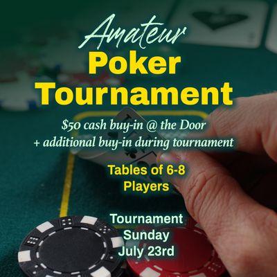 Yep, we even had a Poker Tournament for amateurs!