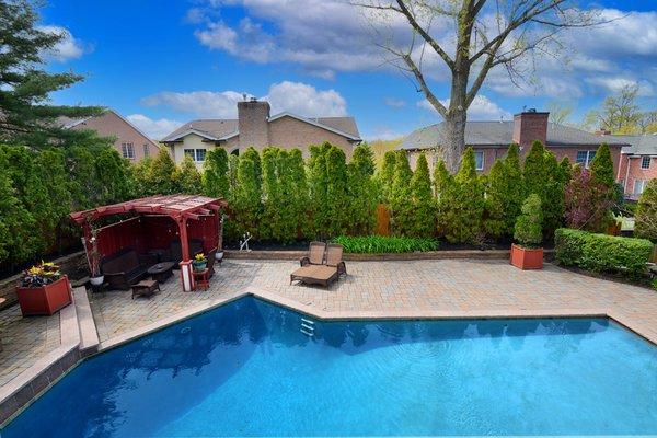 Beautiful pool at our new Englewood Cliffs Listing!