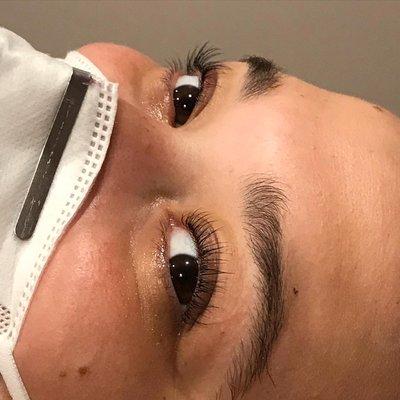 Lash lift and tint