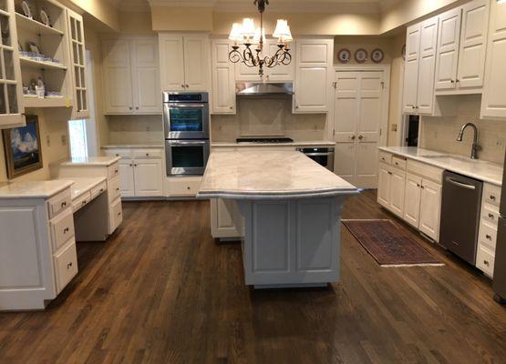 Granite countertops cleaned and sealed for one of our long time repeat clients.  They loved the results.