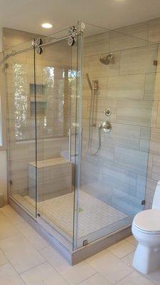 Another Frameless Shower enclosure done to perfection!