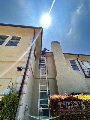 Rain gutter cleaning services available