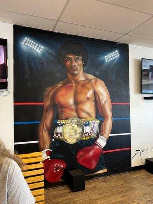 Mural inside... Love You Rocky