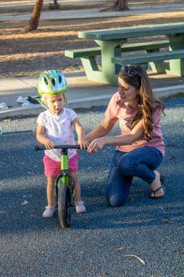 Working on balance, strength, vestibular processing, and visual motor skills all through natural play-based activities.